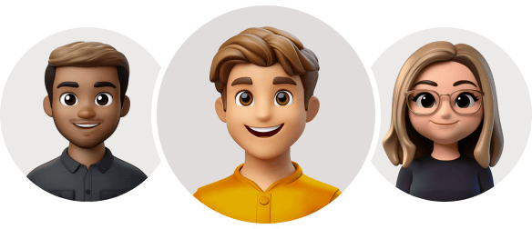 Male and female AI Receptionist options